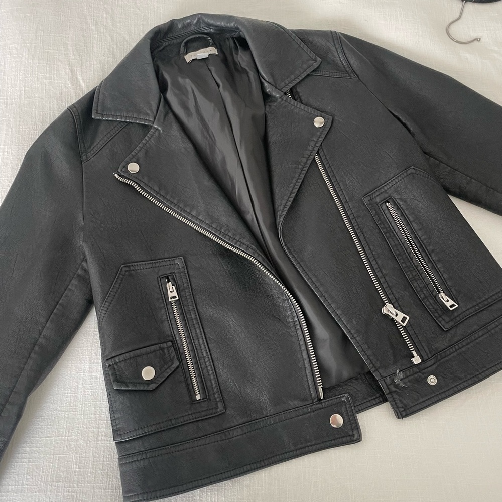 Faux leather jacket - Topshop